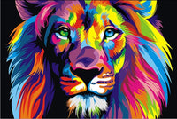 ifymei - Kit de pintura para niños y adultos y principiantes, lienzo de bricolaje, kit de regalo, 16.0 x 20.0 in, color león - Arteztik

