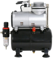 ZENY Pro 1/5 HP Airbrush Compresor de aire Kit de aerógrafo con tanque de 3L y manguera de 6.0 ft multiusos para pulverizar tartas, decoración de tatuajes y manualidades - Arteztik
