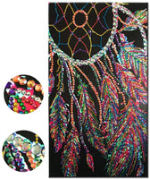 DIY 5D Diamond Painting, Dreamcatcher pluma, gran cristal diamante arte Dotz bordado mosaico patrón Rhinestone regalo decoración de pared kits para adultos RuBos - Arteztik
