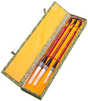 Chino Caligrafía Japonesa dibujo Pincel de Sumi-e HU Pen Jian Hao (& Wolf pelo de cabra) 3 Pcs Set de regalo - Arteztik
