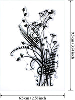 Outus 6 hojas de sellos transparentes de silicona para hacer tarjetas con diseño de girasol, diente de león, lavanda, tulipanes, flores y hojas para hacer tarjetas y álbumes de recortes - Arteztik

