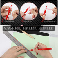Juego de papel de transferencia blanco, 100 unidades de papel de copiado de carbono blanco y negro de transferencia de carbono con lápices de gofrado, herramientas de trazado de bocetos para dibujo, bocetos en papel, madera y vidrio - Arteztik
