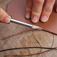 DaveandAthena 5 unidades de biselador de cuero y cuchillo de corte de piel, mango de madera, herramienta de corte biselado para bordes biselados, herramienta de corte de cuero para bricolaje (0.059 in, 0.047 in, 0.039 in, 0.031 in) - Arteztik
