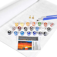 Kit de pintura PESTON DIY por números para niños y adultos principiantes – pintura de dibujo de 16.0 x 20.0 in con pinceles, pigmento acrílico – Sunset Sail - Arteztik
