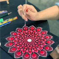 Juego de 53 herramientas de punteado de mandala para pintar rocas, arte de mandella y suministros de arte de dibujo. - Arteztik
