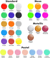 Pintura acrílica para verter, juego de 36 botellas de 2.0 fl oz, suministros de pintura acrílica de alto flujo premezclados con lienzo, aceite de silicona, tazas medidoras, manteles, kit completo para verter pintura - Arteztik
