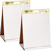 Post-it - Almohadilla de caballete de mesa portátil súper pegajosa, ideal para profesores virtuales y estudiantes, 19.7 x 22.8 in, 20 hojas, almohadilla, 2 almohadillas (563 VAD 2 unidades) - Arteztik
