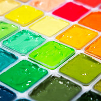 Juego de pintura Miya Gouache, 56 colores x 1.0 fl oz, diseño único de taza de gelatina en un estuche de transporte, perfecto para artistas, estudiantes, pintura de acuarela opaca Gouache - Arteztik
