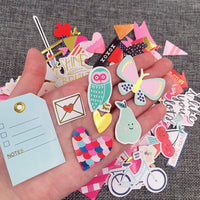 Pegatinas para álbumes de recortes, 80 unidades, pegatinas de cartulina, pegatinas de amor, pegatinas de enmascaramiento decorativas para personalizar laptop, álbum de recortes, planificador diario y manualidades - Arteztik
