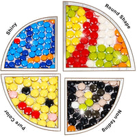 Sinceroduct 5D - Kit de pegatinas de pintura de diamantes para niños y adultos principiantes, para pegar pintura con diamantes por números, fácil de bricolaje, bonitos animales, mundo del mar - 18 piezas - Arteztik
