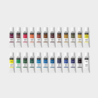 Articue - Juego de pintura acrílica de 24 colores con lienzo, pinceles, paleta y cuchillo, un kit completo de pintura en lienzo para adultos y adolescentes - Arteztik
