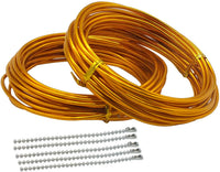 Vincilee 2 rollos de alambre de aluminio para manualidades, alambre de metal flexible para hacer joyas y manualidades (0.098 in de diámetro) - Arteztik
