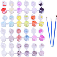 Geboor - Kit de pintura al óleo con pinceles, pintura por número, para adultos, mariposa, belleza, niña, decoración, 15.7 x 19.7 in - Arteztik
