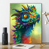 Kimily DIY pintura por números para adultos niños Dragón pintura por números DIY pintura acrílica pintura por números pintura Kit hogar pared sala dormitorio decoración dragón - Arteztik
