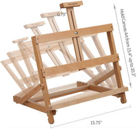 MEEDEN - Juego de 72 piezas de pintura acrílica con caballete de madera de haya, juego de pintura acrílica de 48 × 0.7 fl oz y todos los suministros adicionales, kit de herramientas de pintura para artistas principiantes, estudiantes y niños - Arteztik
