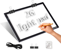 DONPODER 2G A4 caja de luz para trazado y dibujo con marco resistente Duarable, almohadilla de luz regulable para pintura de diamante, cuadro de luz, cuadro de luz para dibujar animación Stencilling - Arteztik

