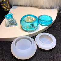Molde de resina de tarro pequeño con tapa de silicona epoxi molde de fundición para botella pequeña DIY Mini joyería contenedor caja de almacenamiento - Arteztik
