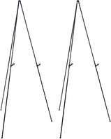 US Art Supply - Caballete de acero negro 63", de plegado fácil. - Arteztik
