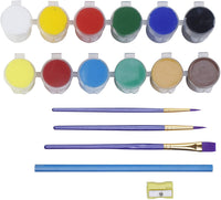 MEEDEN - Juego de 42 piezas de pintura acrílica, 12 caballetes de madera de haya y 12 lienzos estirados, juego de pintura acrílica de 12 x 0.5 fl oz, 3 pinceles y todos los suministros adicionales, elegante caja de regalo para niños y principiantes - Arteztik
