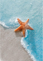 TWBB - Pintura de diamante 5D para adultos, pintura completa con diamantes para hacer tú mismo, kits de arte de diamante para adultos, estilo de pintura al óleo de playa (vida en la playa) (estrella de pescado) - Arteztik
