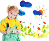 Royee 7 esponjas de pintura de espuma con mango de madera, color negro, 1 pulgada, herramientas de pintura ligeras para acrílicos, manchas, desvanece, pintura, bricolaje, manualidades, accesorios para niños - Arteztik

