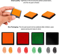 Konsait - 34 sellos de madera de Navidad con almohadilla de tinta de colores, sello de goma de madera de vacaciones Cavalli mini sellos con dibujo para colorear lápiz de arte suministros para tarjetas de felicitación - Arteztik

