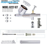 Master Pro dual-action Kit de aerógrafo Set Incluye un modelo G22 Aire... - Arteztik
