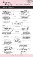 Sello simplemente transparente con sellos Fear Not encourage Words Christian Religious de 4.0 x 6.0 in – 8 piezas - Arteztik
