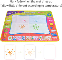 Geniteen Aqua Magic Doodle Mat Water Doodle Dibujo Mat Colorido Educativo Arte Escribir Mat - Arteztik
