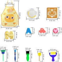 93 brochas de pintura con esponja para niños pequeños, esponjas para manualidades y arte para niños, suministros de arte - Arteztik
