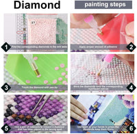 KOSE Kit de pintura de diamante para adultos DIY 5D redondo completo perforación cristal diamantes de imitación bordados pinturas en lienzo artes manualidades para decoración de pared del hogar -14 pulgadas de ancho x 18 pulgadas de largo árbol mágico Hal - Arteztik
