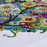 Kits de arte de diamante en forma especial para decoración de pared con bordado de diamante, para pared (11.8 x 11.8 in) (árbol de verano) - Arteztik
