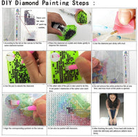 Kit de pintura de diamantes de imitación Eeyore 5D para manualidades de decoración de pared del hogar, 12 x 16 pulgadas GT129 - Arteztik
