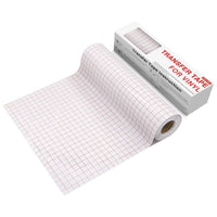 YRYM HT Cinta de papel de transferencia de vinilo transparente Roll-12 x 50 pies con rejilla de alineación para Silhouette Cameo, Cricut vinilo adhesivo para calcomanías, letreros, ventanas, pegatinas - Arteztik
