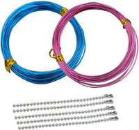 Vincilee - 10 rollos de alambre de aluminio para manualidades, de varios colores, para hacer joyas y manualidades (0.039 in de diámetro) - Arteztik
