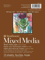 Strathmore (462-106 400 Series Mixed Media Pad, 6"x8", 15 hojas - Arteztik
