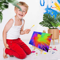 Caballete de trípode de madera de pino de 9 pulgadas con soporte ajustable para fotografía, caballete de pintura, para dibujar para niños - Arteztik
