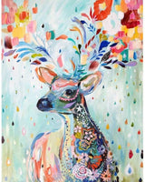 Kit de pintura de diamante 5D Dachshund acuarela Sika Deer taladro completo de cristales de estrás punto de cruz bordado artes manualidades suministros de imagen para el hogar decoración de pared 11.8 x 15.8 pulgadas - Arteztik
