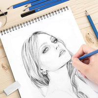 ZZWOND - Lápices de dibujo para artistas, 72 piezas, juego de lápices de dibujo y lápices de colores, regalo ideal para principiantes y artistas profesionales de dibujo, bocetos, sombreado y coloración - Arteztik
