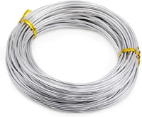 Famgee 65.6 Ft alambre de aluminio plateado flexible de metal para manualidades, escultura manual, esqueleto de muñeca, fabricación de joyas (0.079 in de grosor, plata) - Arteztik
