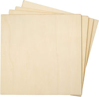 Recortes de madera para manualidades, cuadrados de madera (5 x 5 in, 36 piezas) - Arteztik
