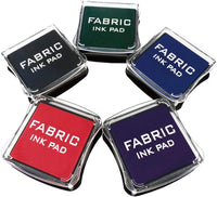 Best Stamp - Juego de sellos de tinta de tela para sellos, 5 colores no tóxicos, almohadilla de tinta para sellos, madera, tela y superficie de papel. Regalo ideal para manualidades (5 unidades) - Arteztik
