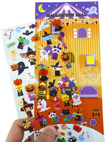 Pegatinas Happy Halloweens 8 hojas con fantasma, calabaza, demonio, mago, mamá, vampiro, bruja, cráneo, murciélago, araña, pegatinas para Jack O Lantern Scrapbooking niños Party Favors – 320 pegatinas - Arteztik
