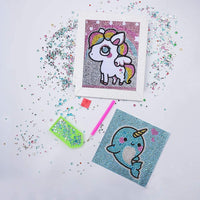 Kit de pintura de diamantes 5D para niños, kit completo de pintura por número para niños, bordado de diamantes de imitación, decoración de pared para el hogar (Pony) - Arteztik
