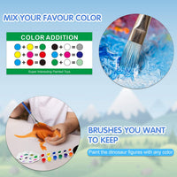 Artes y manualidades para niños, kit de pintura, juguetes de dinosaurio, manualidades para niños de 4 a 8 años de edad, suministros de fiesta, regalos para niños y niñas, diversión creativa, regalo de cumpleaños - Arteztik
