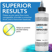 Impresa - Juego de pintura para mejorar el flujo de aerógrafo, 8.5 fl oz, reduce los zuecos y puntas de aguja secas - Arteztik
