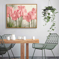 Números de pintura para adultos y niños, pintura de tulipanes por números, pintura acrílica por números, kit de pintura para el hogar, pared, salón, dormitorio, decoración, tulipanes rosas - Arteztik
