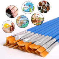 Juego de 60 pinceles de pintura de nailon para niños, de Decyool - Arteztik
