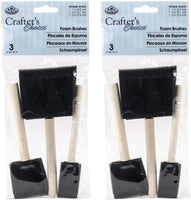 ROYAL BRUSH RFOMW-3P Cepillo de espuma, paquete de 3 - Arteztik
