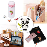 Sinceroduct 5D - Kit de pegatinas de pintura de diamantes para niños y adultos principiantes, para pegar pintura con diamantes por números, fácil de bricolaje, bonitos animales, mundo del mar - 18 piezas - Arteztik
